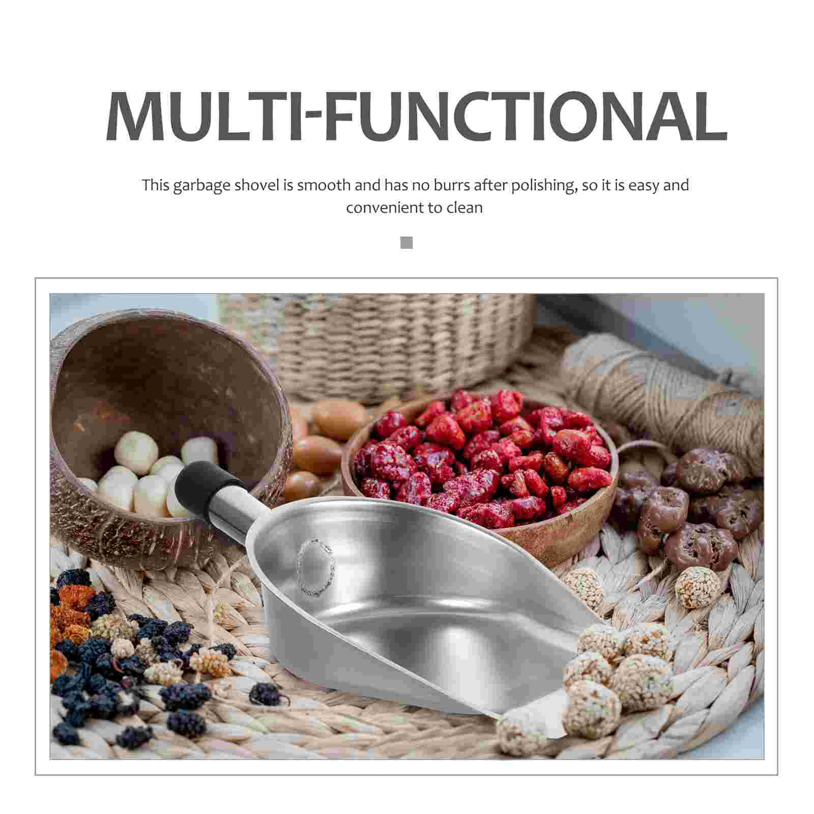 Pelle à ordures en acier inoxydable, pelle à main épaisse pour chambre à coucher Restaurant