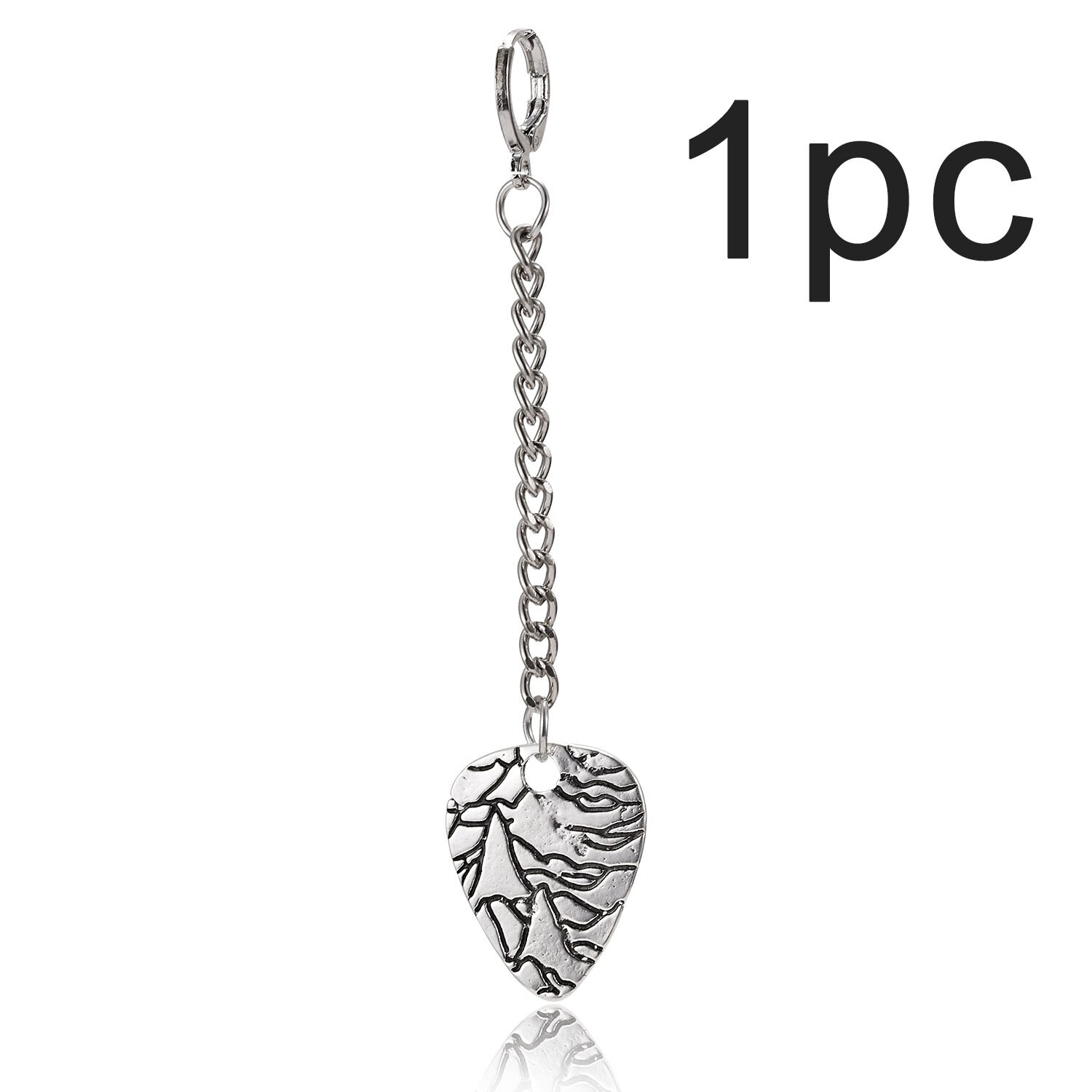 Punk Zilver Kleur Rvs Veer Kruis Oorbellen Voor Mannen Vrouwen Gothic Straat Lange Ketting Oorbellen Mannen Rock Sieraden: 6