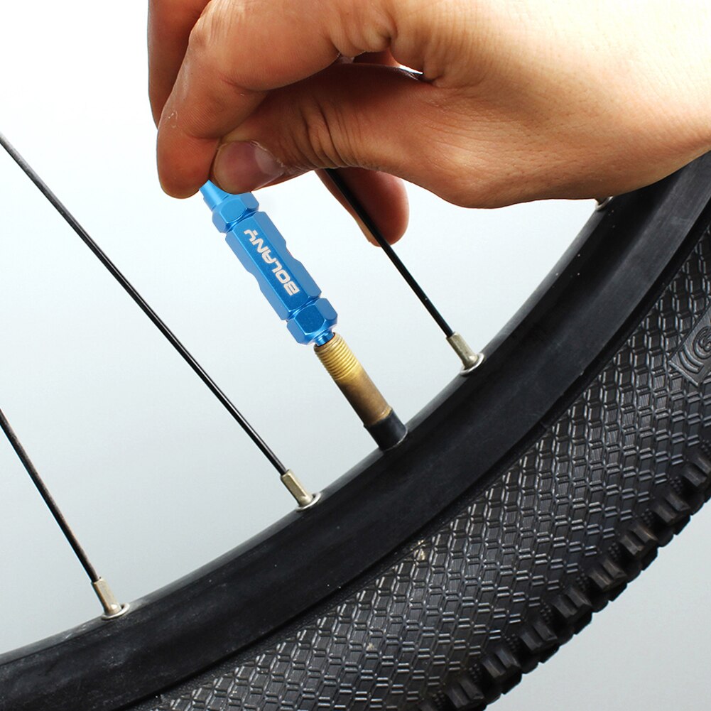 1pcs Bike Valve Core Tool Double Head Aluminum Presta American Valve Core Remover Wrench Spanner Bicycle Tire Repair Tool