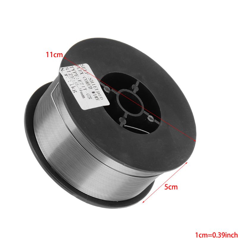 1KG 0.9 mm 0-9-E71T-GS/E71T-11 Gasless Mig Welding Wire Solder Cable 37MD