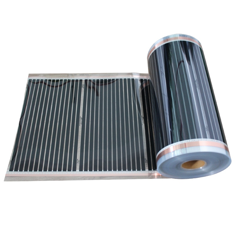 220V 1m2 Far Infrared Underfloor Heating Film Electric Floor Warming Mat graphene encapsulates far-infrared electrothermal film