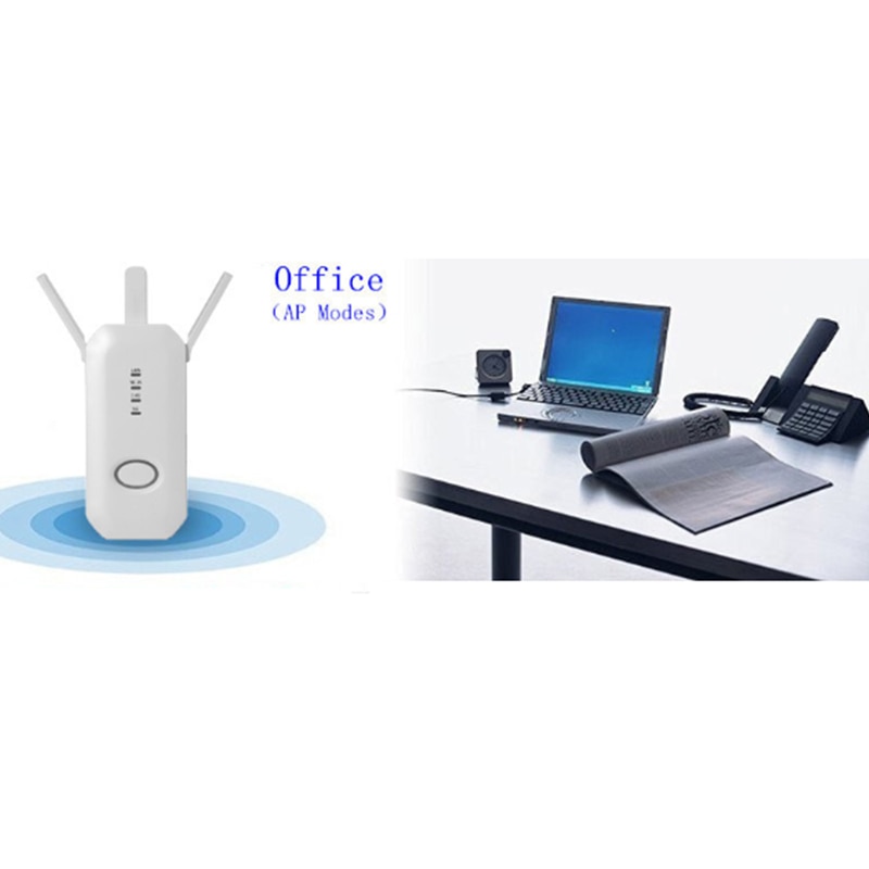 750M Dual-Band Three-Antenna Wireless Amplifier 802.11Ac Dual-Band High-Speed Wifi Repeater-US Plug