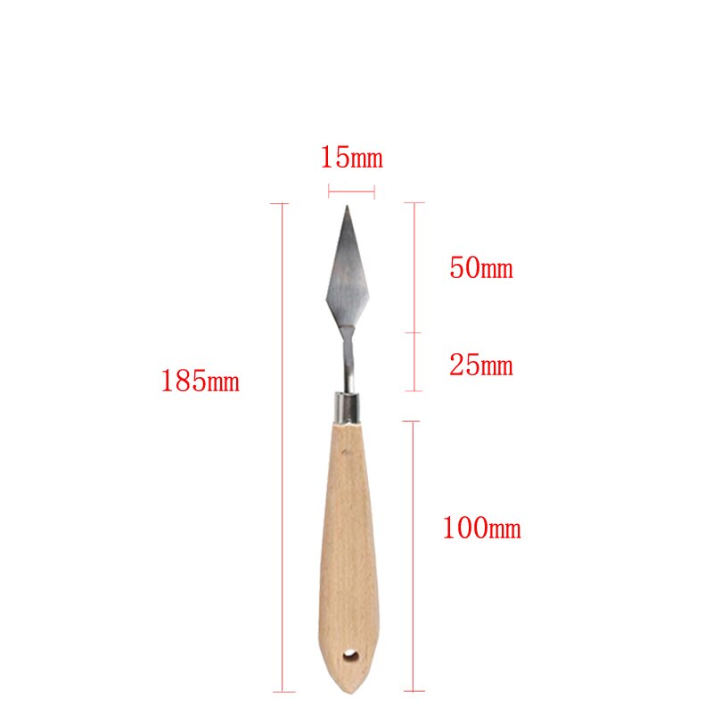 Artist Scraper Art Palette Oil Mix Scrape Knife Texture Draw Spatula Drawer watercolor Painter Paint Tool Student Pigment:  Light Yellow