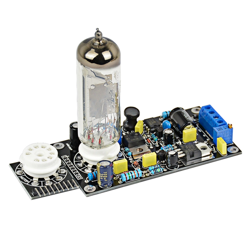 6E2 Tube Voorversterker Board Vacuüm Buis Drive Voorversterker Dac Audio Led Level Indicator Meter Vu Laagspanning