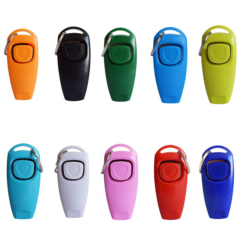 Dog Training Whistle Clicker Pet Dog Trainer Help Guide With Key Ring Treat Bags Dog Supplies