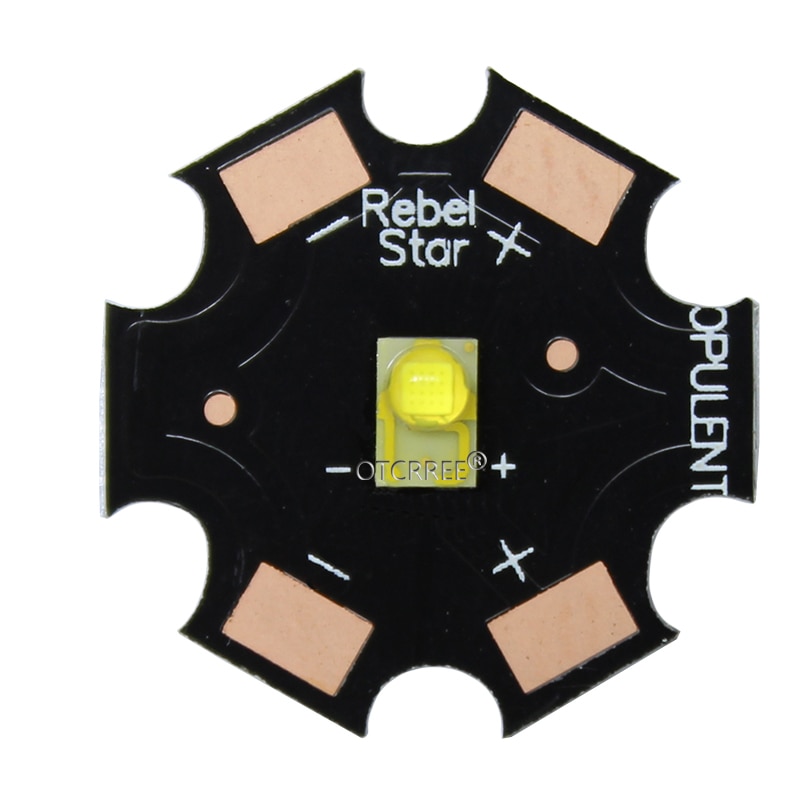 10 pièces LUXEON rebelle ES 3W haute puissance lumière LED émetteur puce Diode blanc blanc jaune 3.2-3.4V 700mA 20mm PCB