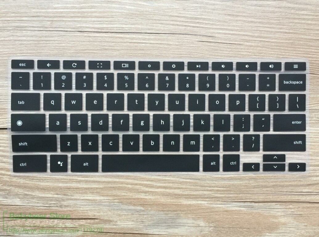For 12.3" Google Pixelbook Chromebook Silicone Keyboard Cover Touch-Screen Chromebook Keyboard Skin US Layout