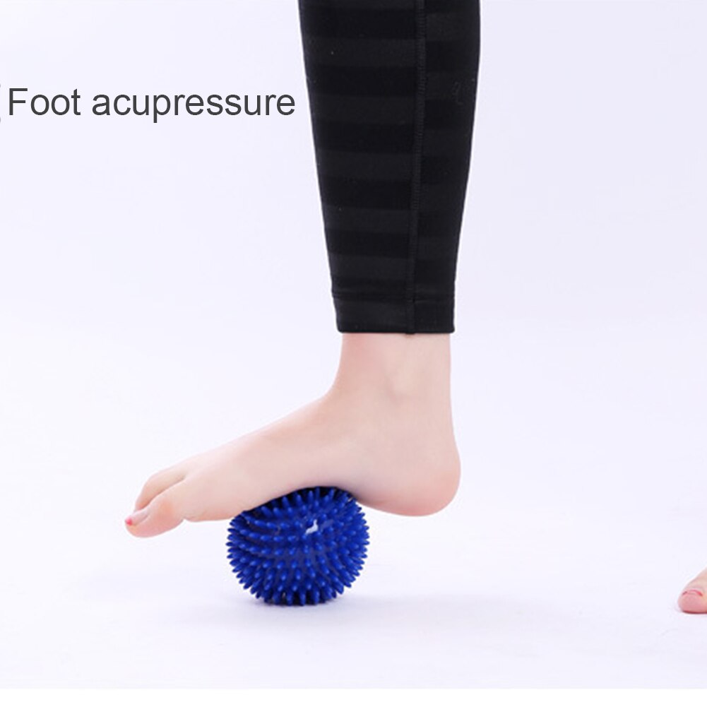 PVC Spiky Massage Ball Trigger Point Sport Fitness Hand Foot Pain Relief Plantar Fasciitis Reliever 7.5 9cm