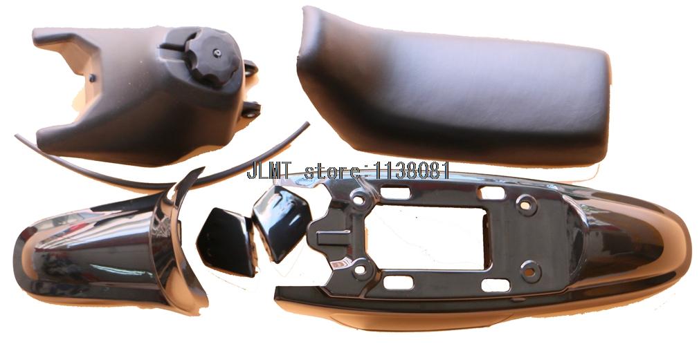 Påbyggnad plast kåpa body kit för  pw50 py50 pw 50 pee wee plast fender kaross säte gas tank kit