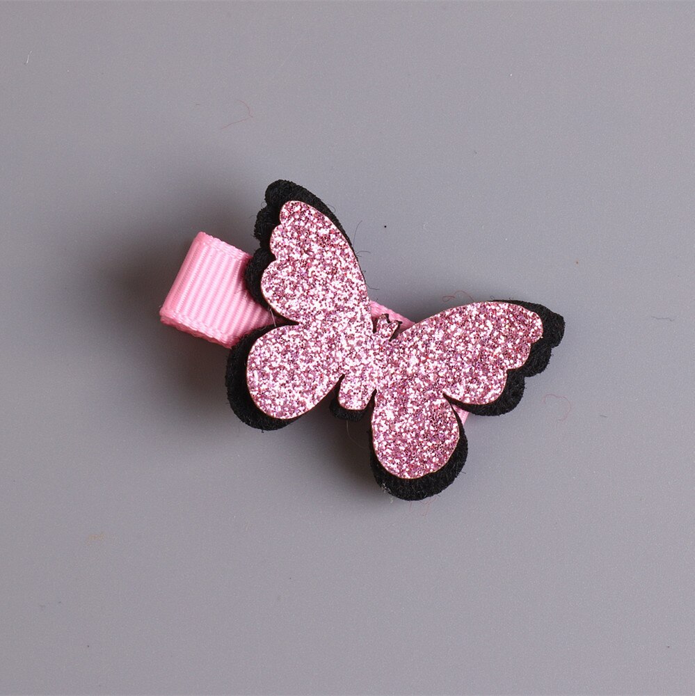 1 Pcs Leuke Baby Meisjes Haaraccessoires Pailletten Hart Vlinder Haarspeldjes Glitter Stars Clip Pin Kids Kinderen Haarspeld