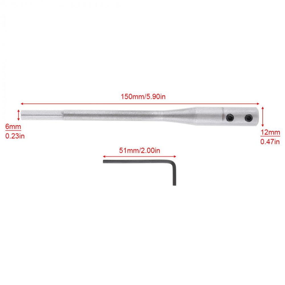 150/300 Mm Gelegeerd Staal Boor Verlengstuk Drijfstang Quick Change Boor Schacht Tool Met Hex Schacht Voor uitbreiding Boren