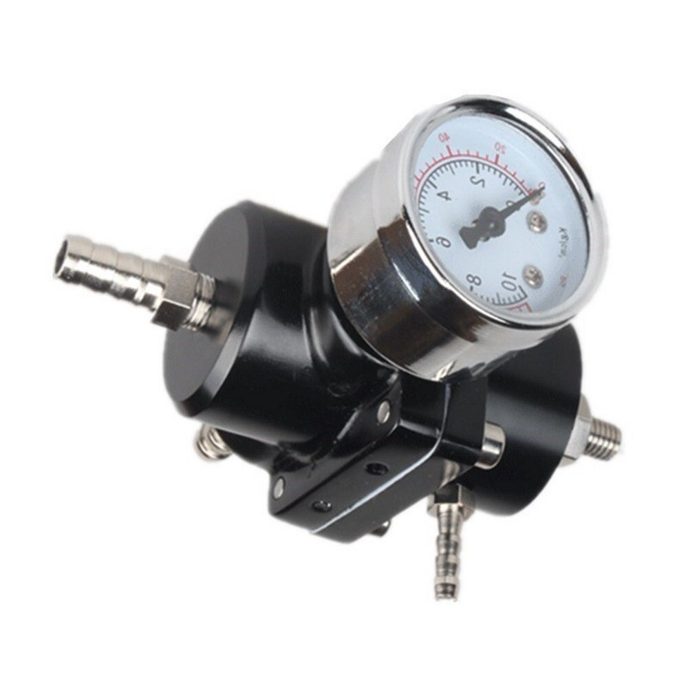 Bilmodifisering drivstofftrykkregulator drivstoffforsterker drivstofftrykkregulator firkantet kompressor: Svart