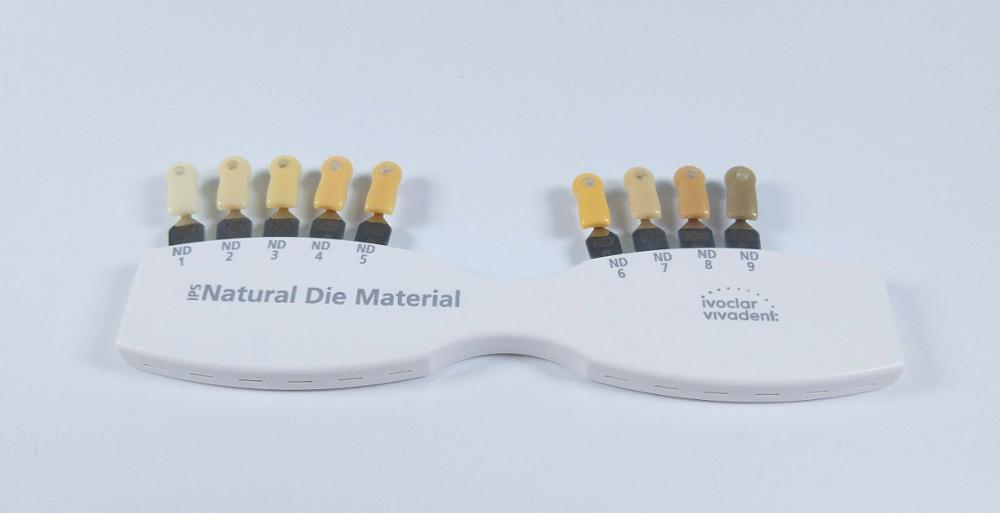 1Kit IPS Natural Die Shade Guide Dental Color Veneer Ivoclar Vivadent ND1-9 Abutment Original