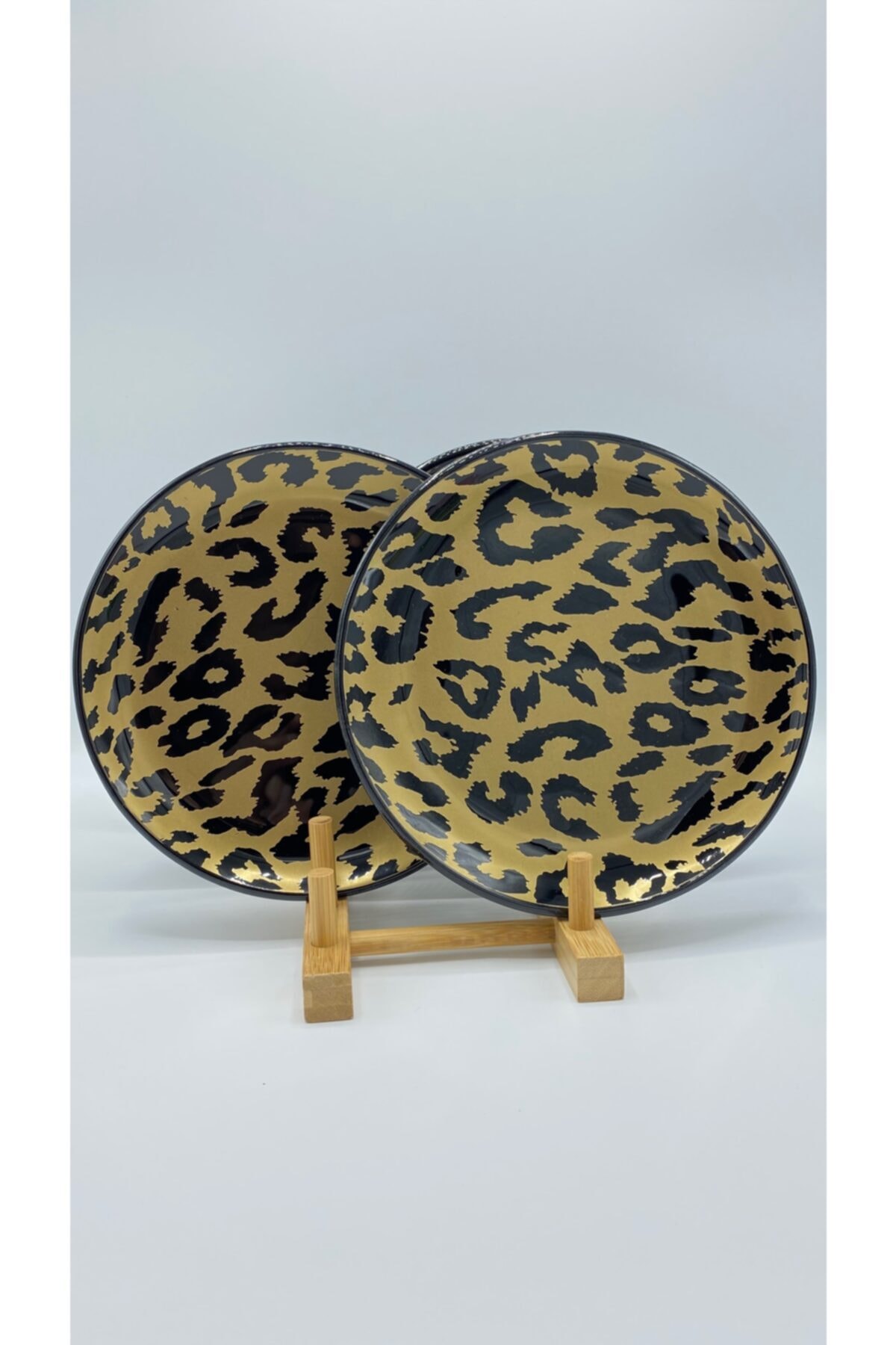 Leopard Pattern Cake Dessert Cake Pastry Cookies Plate 6 Pcs