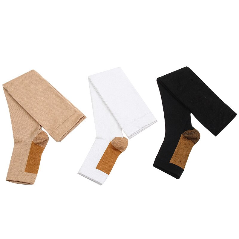 Fitness Compression Socks Circulation Pressure Leg Support Knee Sox Open Toe Sports Sock Reduce Pain Compression Stockings