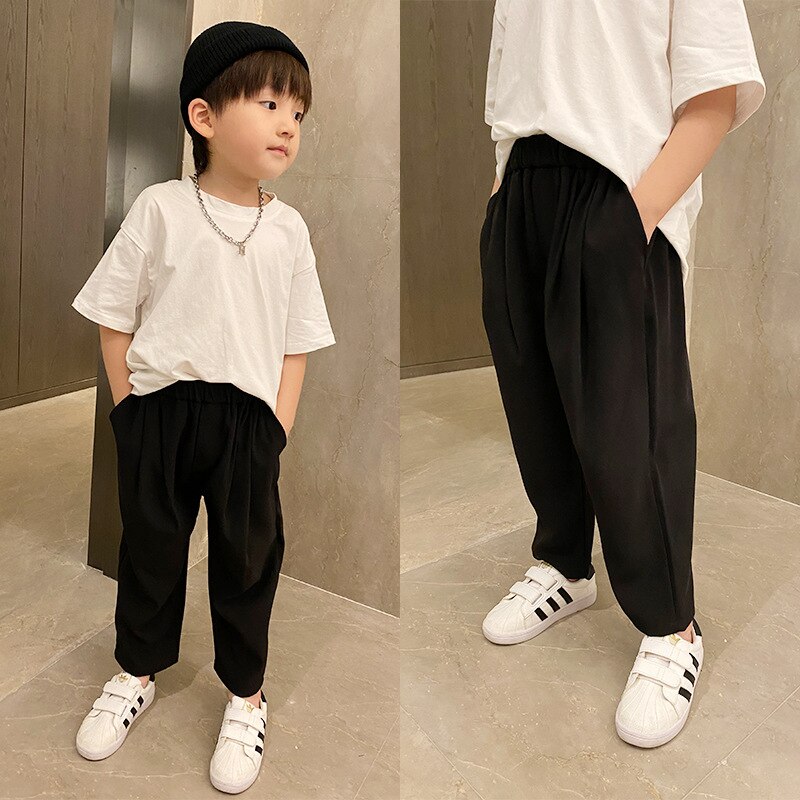 Boys Pants Children Kids Formal Trousers Boys Suit Pants for Wedding Kids Pants Big Boys Formal Classic Costume 2-10Y