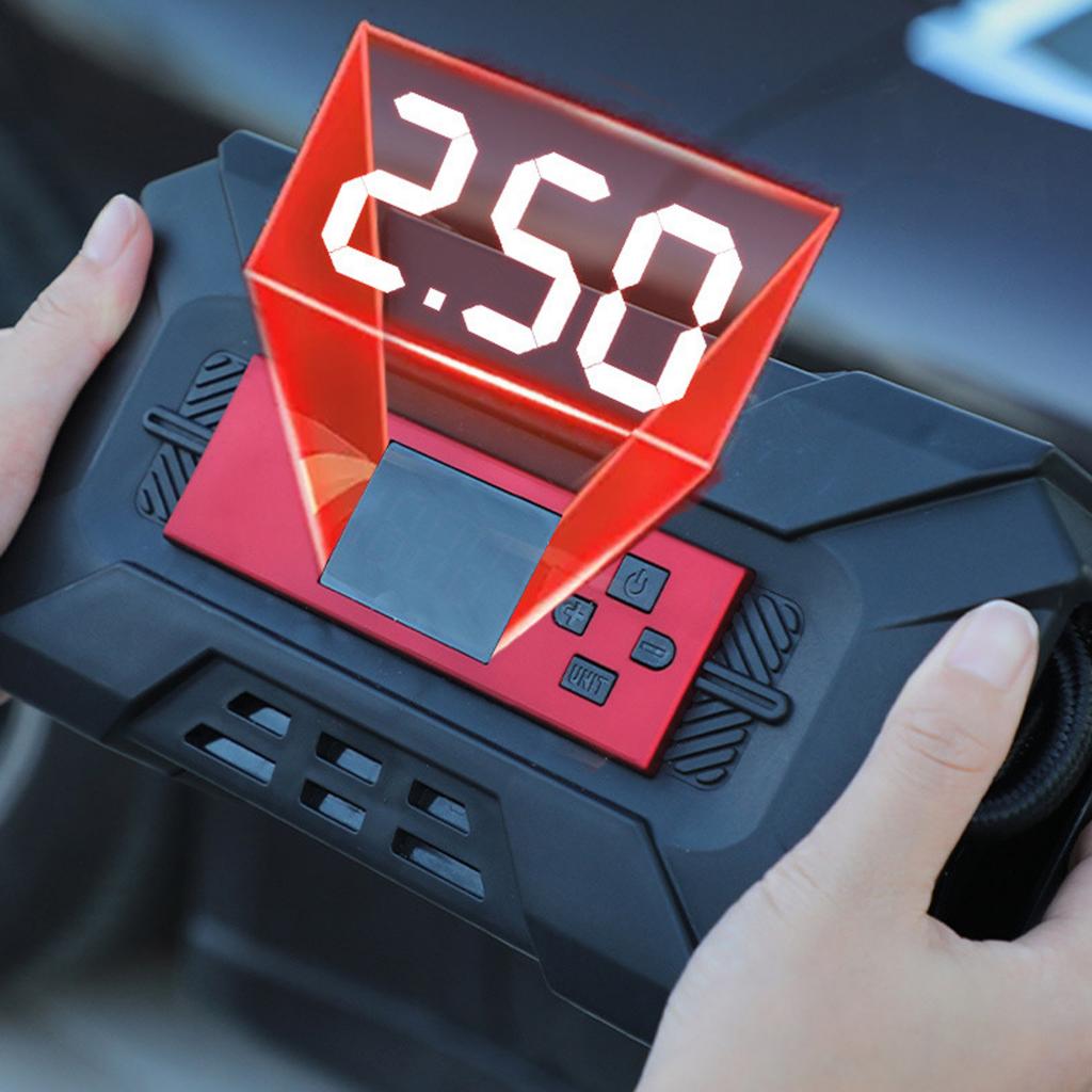 70L/min. Tyre Inflator, 12V Portable Digital Air Compressor Tyre Pump Fast