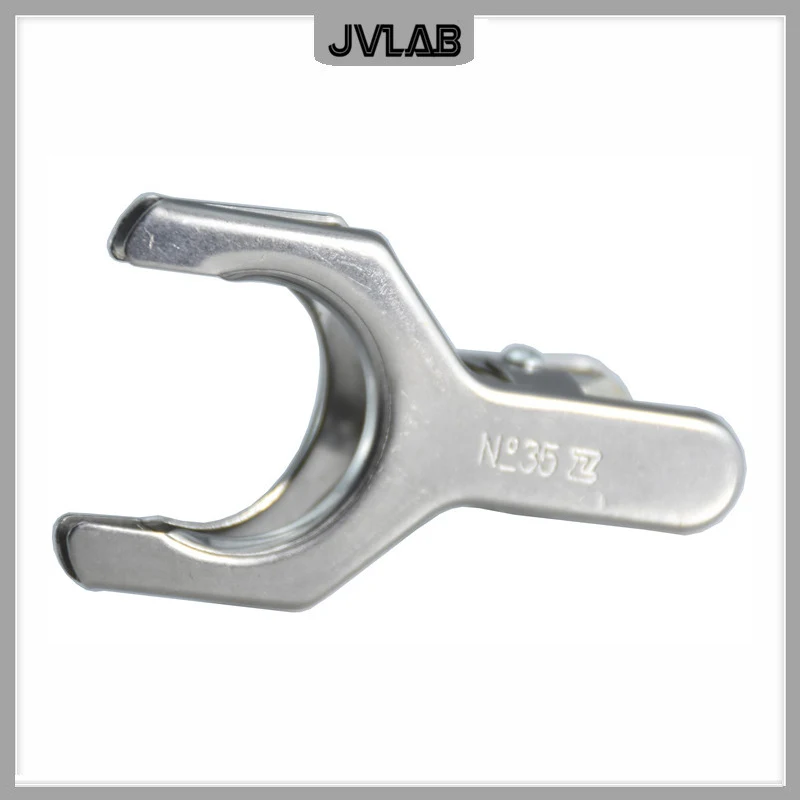 Spherical Clamp Stainless Steel Lab Clip 35# for Spherical Flask Rotary Evaporator Accessories Receiving Bottle Clamp 1 pc