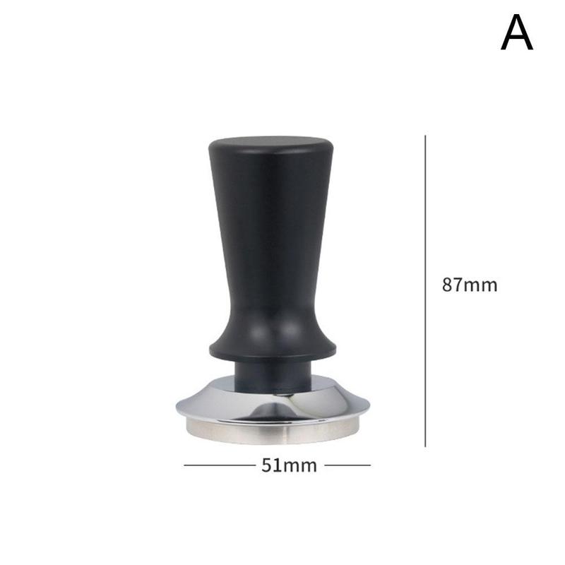 51/53/58mm Adjustable Depth Coffee Tamper Calibrated Steady Pressure Espresso Distributor Steel Tamper Barista Tools: A51mm