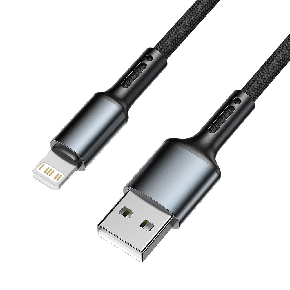 USB Kabel Für iPhone X XS Max XR 13 12 11 Profi 10 8 7 6 5 S SE 5SE 5S 6S Plus Apfel iPad Mini Luft Schnelle Ladung Daten Ladegerät 1m 2m 3m praktisch Kabel Kurze Lange Original Draht 1 2 3 m: Schwarz / 2m