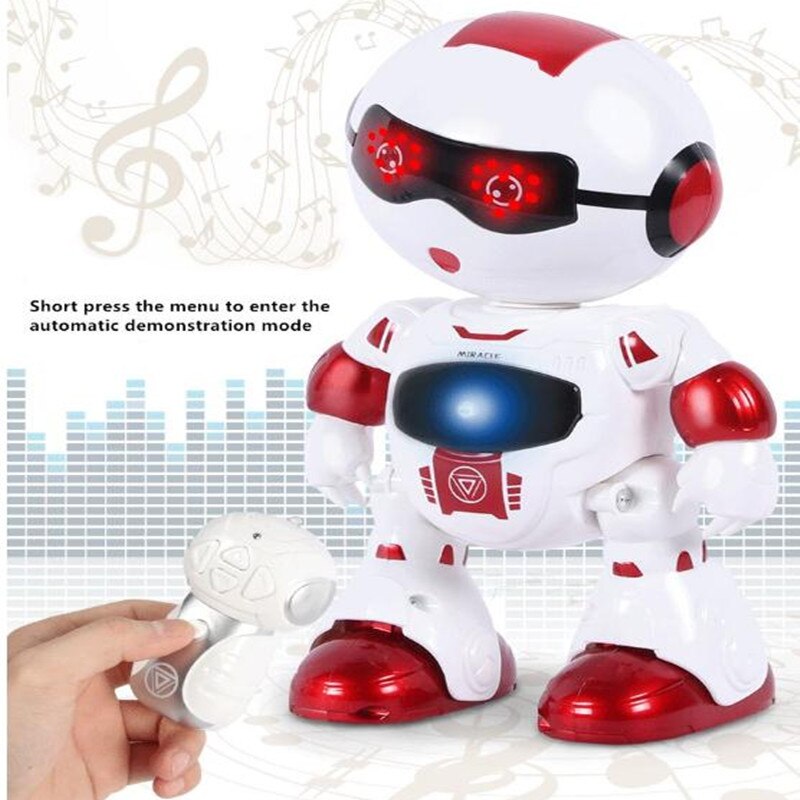Intelligente multifunzione accorto RC robot danza e programmazione musicale a passeggio occhio veloce luce RC robot tocco sensing regalo
