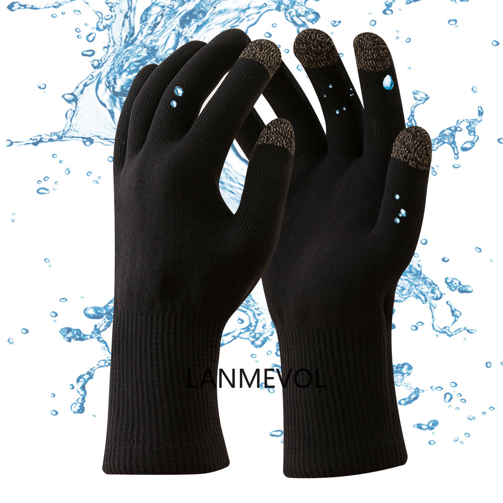 Waterproof Gloves Touch Screen Waterproof Gloves Unisex Outdoor Sport Waterproof Gloves Factory Hiking Outdoor Waterproof Gloves: L