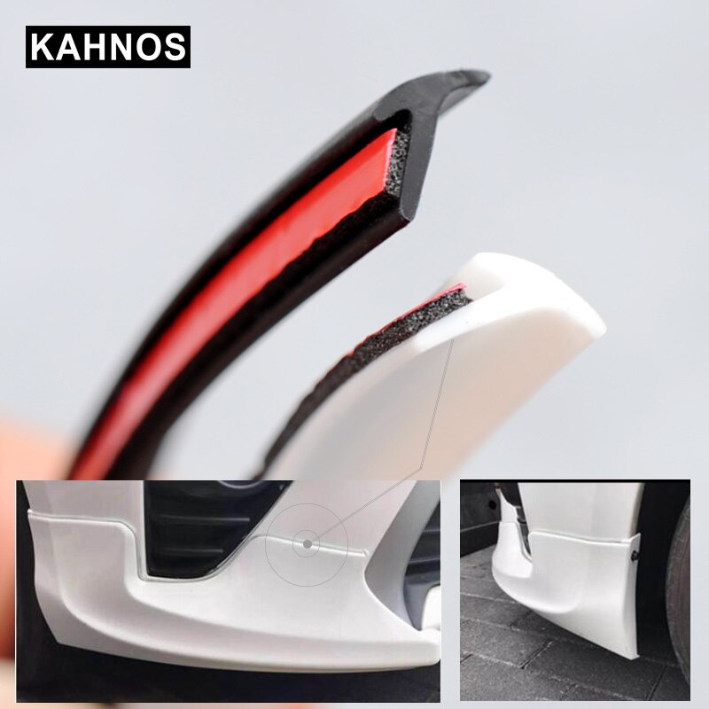 Universal auto gummipakninger stripe skrå t-type epdm bil gummi tetning weatherstrip kant trim front støtfanger leppe for bil