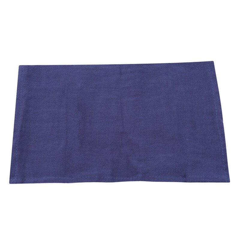 Plain Cotton Linen Napkins Tea Towels Eco-Friendly Water Absorption Home Kitchen Cloth Scouring Pad: Royal blue