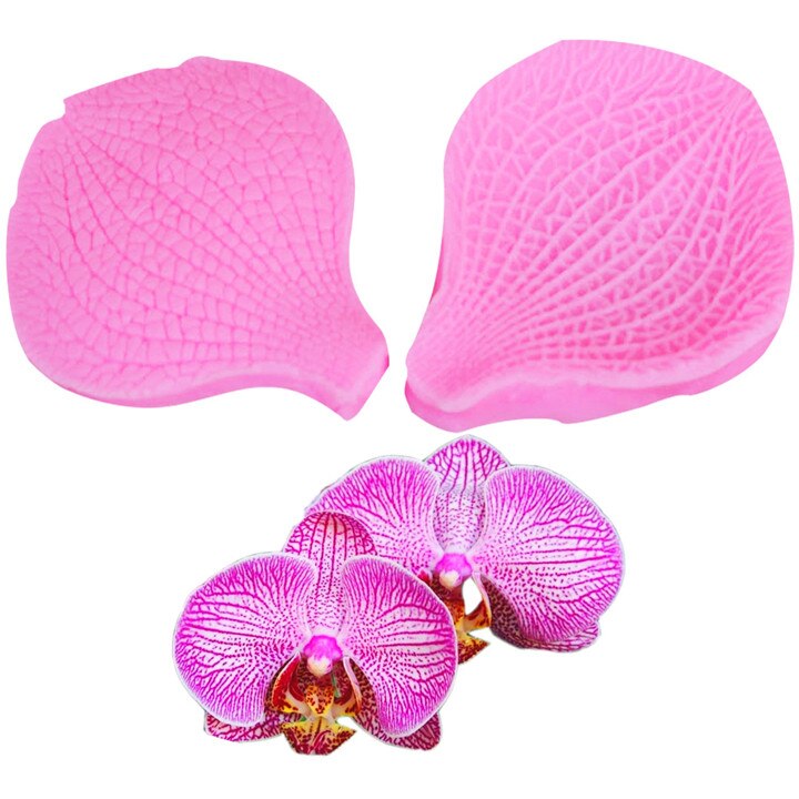 Druiven Fruit Siliconen Mal 3d Craft Zeep Mallen Fondant Taart Decor Mallen Chocolade Snoep Gumpaste Klei Mallen: Phalaenopsis