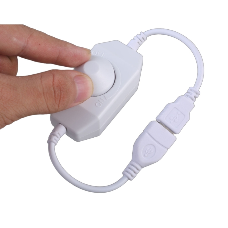USB LED Knob Dimmer DC5V Ribbon Brightness Adjustable Switches Controller Connectors For LED Strips Light USB Fan
