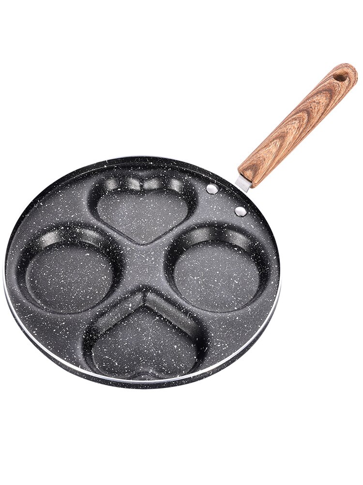 Omelette poêle antiadhésive ustensiles de cuisine ménage quatre trous petit déjeuner poêle oeuf frit poché oeuf casserole oeuf boulette Pot moule