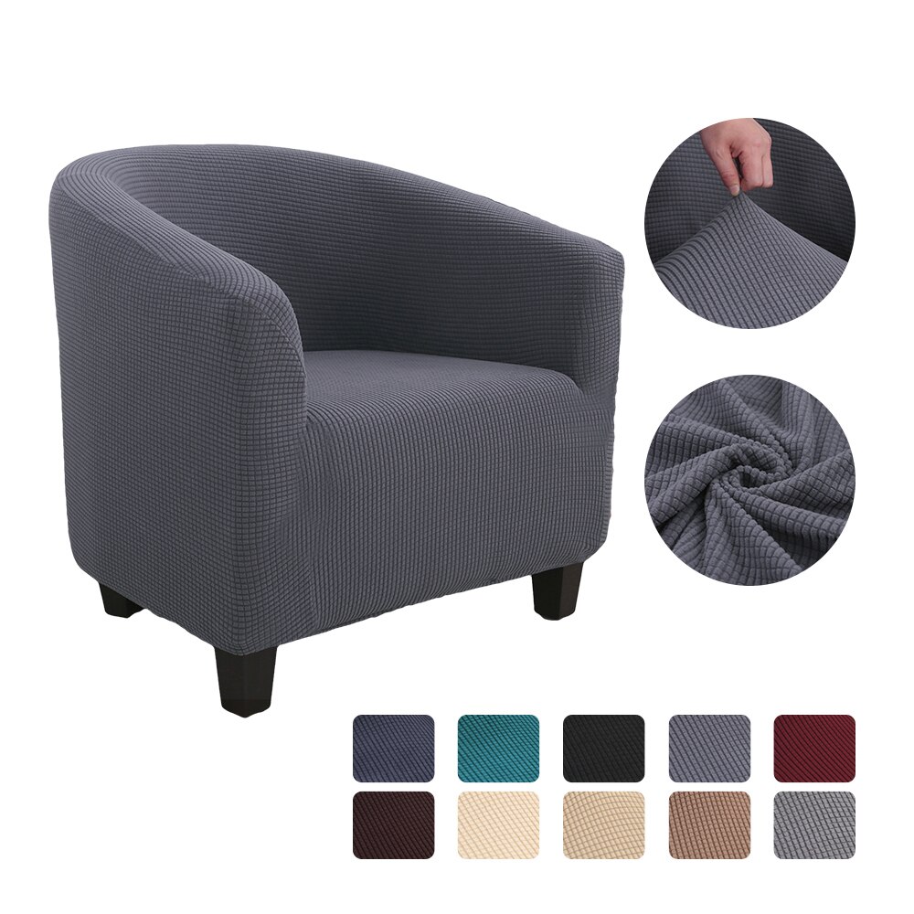 Strikker jacquard sofa lænestol sædebetræk elastisk kaffebalje sofa lænestol sædebetræk beskytter betræk hjemmestol indretning: G271683