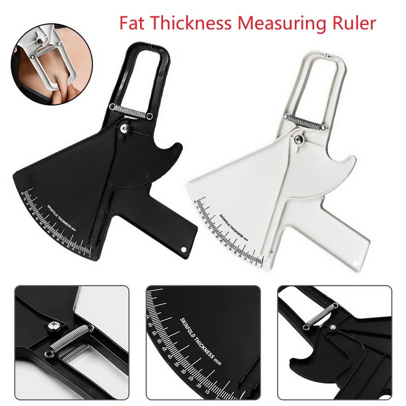 Fitness Body Fat Caliper Handheld Vet Dikte Meten Heerser Slanke Gids Huidplooi Maatregelen Gereedschappen Voor Mannen En Vrouwen