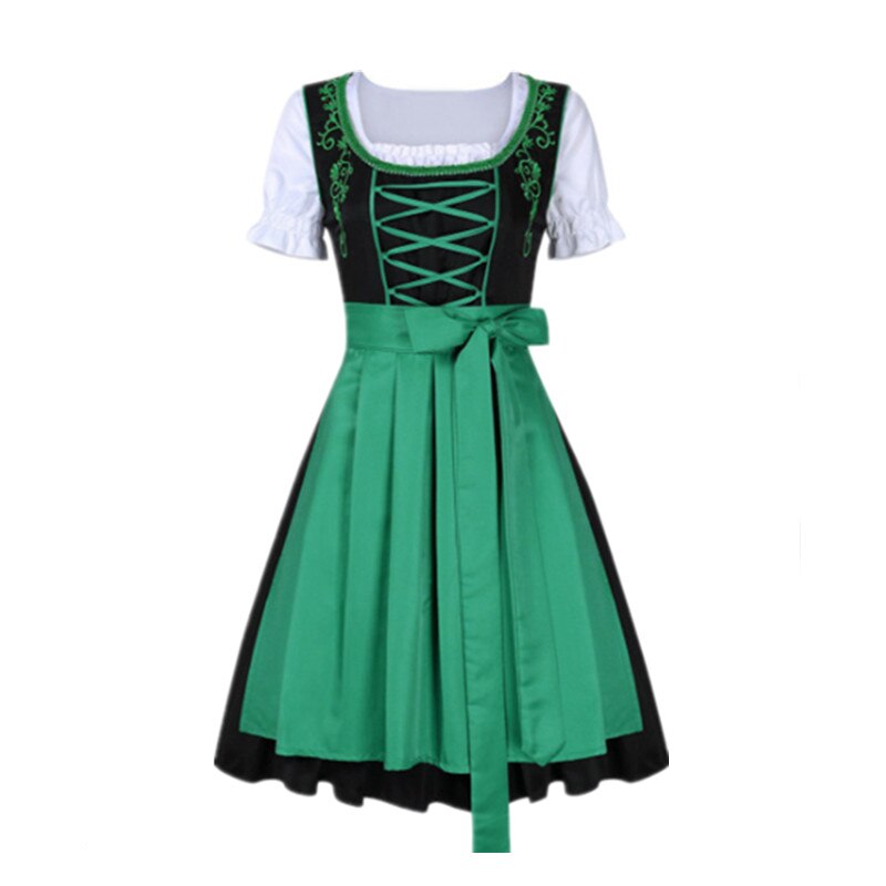 Plus Size Female German Oktoberfest Dirndl Dress Octoberfest Bavarian Beer Maid Costume