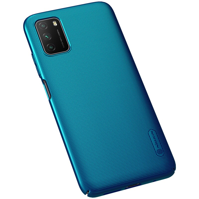 per xiaomi mi POCO M3 custodia Nillkin scudo glassato coperchio posteriore rigida per PC per poco m3 POCO M3 custodia protettiva per telefono: blu