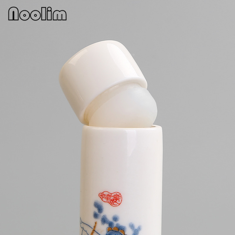 Cerâmica jingdezhen mini latas seladas de viagem pintadas à mão, garrafa de armazenamento portátil, frasco de chá pequeno requintado