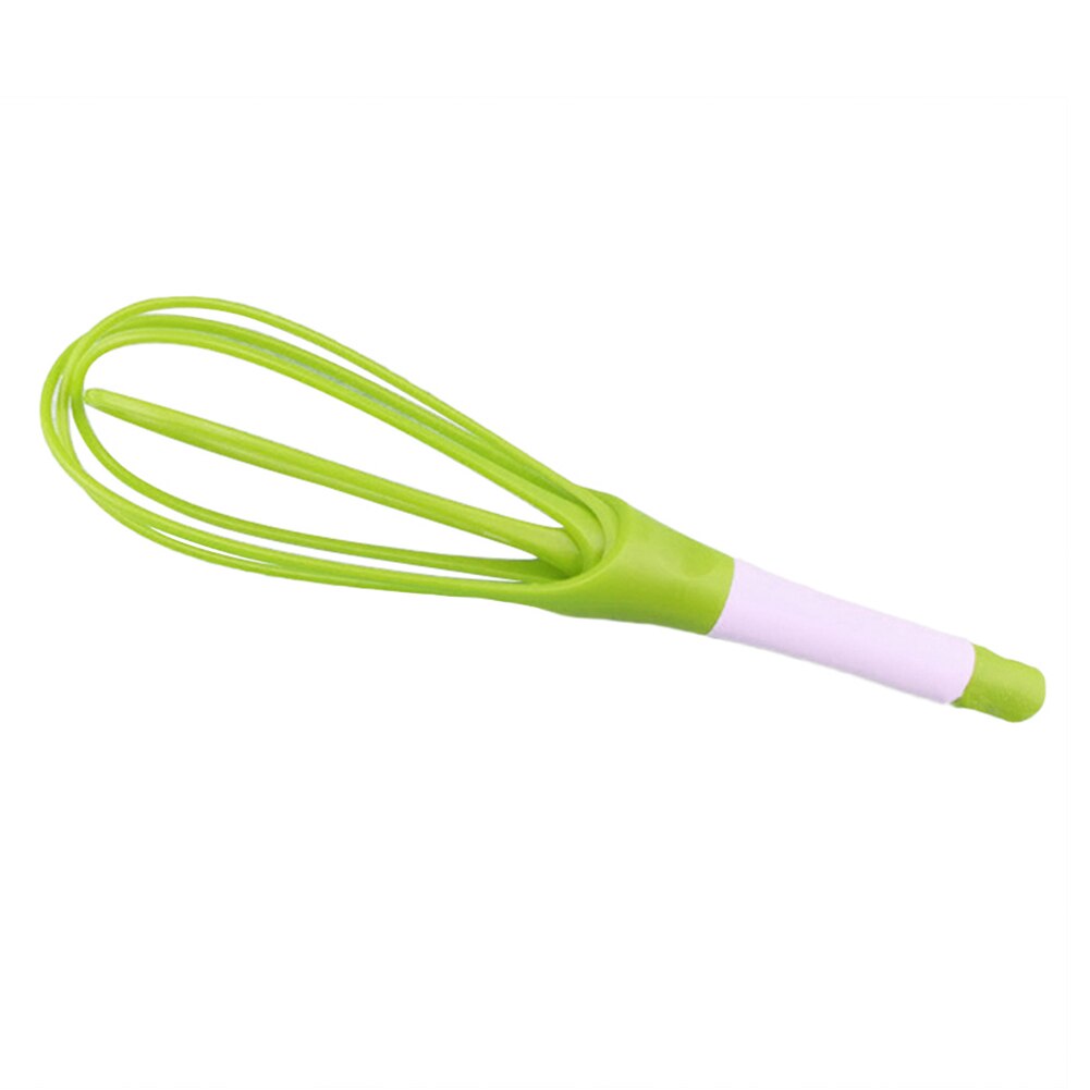 Multi-function Egg Laying Device Rotatable Egg Beating Egg Mixer Folding Egg Device Bake Tool Kitchen Gadget: Green