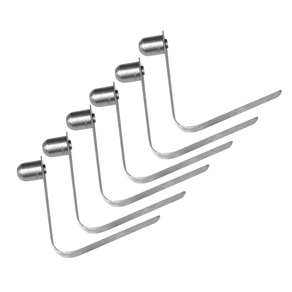 (pakke 8) 8mm metal kajak paddle fjeder clips - telt stang clips - tryk knap klips - tilbehør