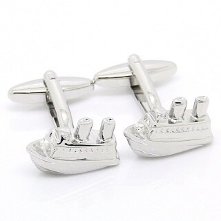 Fighter Plane Ship Screw Propeller Cufflink Cuff Link 1 Pair Big: 8