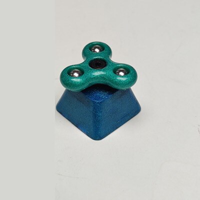 Keycap Personality Fidget Spinner Resin Keycap For Cherry Mx Switch Mechanical Gaming Keyboard Blue Black Keycaps 1pc: 4