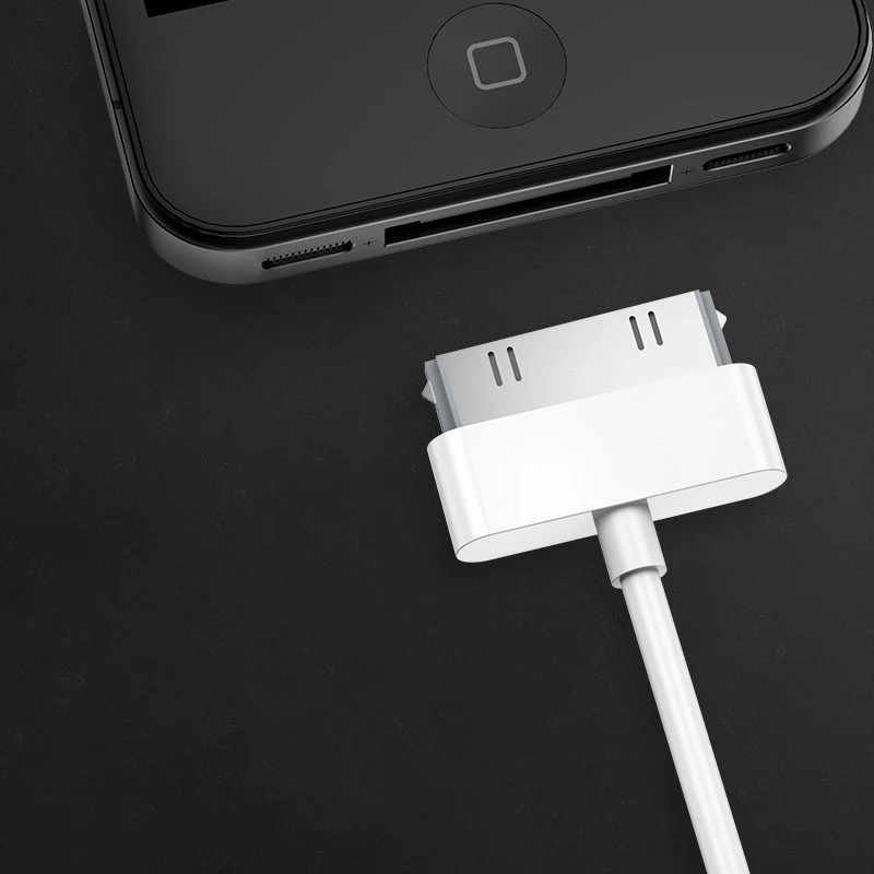 Usb-kabel för iphone 4 s 4s 3gs ipad 2 3 ipod nano touch snabbladdning 30 -stifts original laddningsadapter laddare datakabel