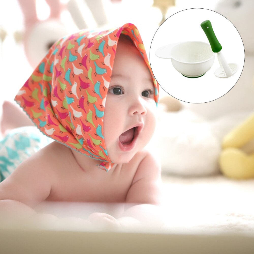 1Set Grinding Bowl Durable Safe Multi-Functional Toddler Training Bowl Food Mill Bowl for Baby Toddlers