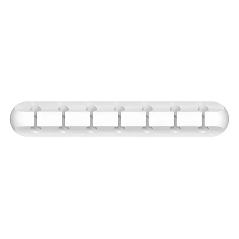 USB-kabelorganizer Siliconen kabelhaspel Desktop Netjes beheer Clips Kabelhouder voor muis Toetsenbord Draadorganizer Hoofdtelefoon: Blue