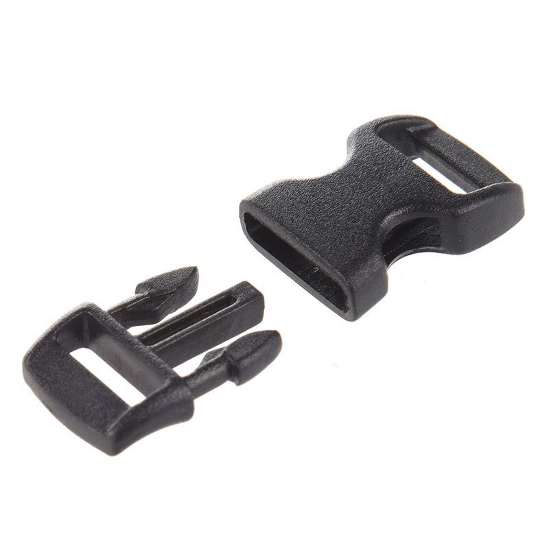 50 x Plastic Closure Click Closure Plug Closers Black