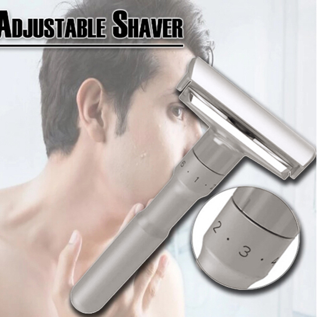 Afeitadora ajustable 1-6 archivos seguridad para hombres de doble filo afeitadora de aleación de Zinc afeitadora ajustable GK