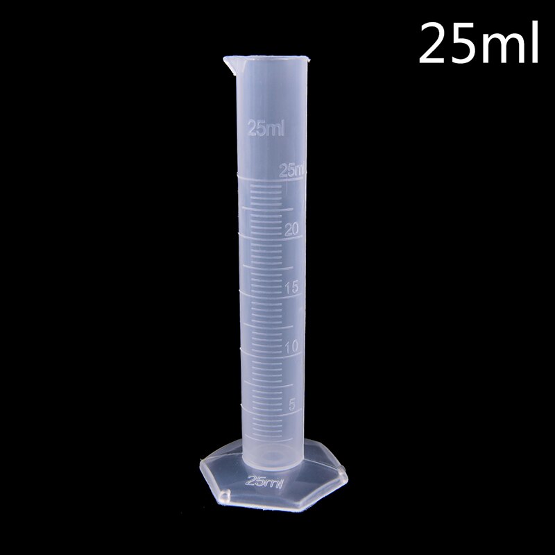 25Ml Plastic Maatcilinder Laboratorium Test Afgestudeerd Tube Tool Betaalbare Chemie Set