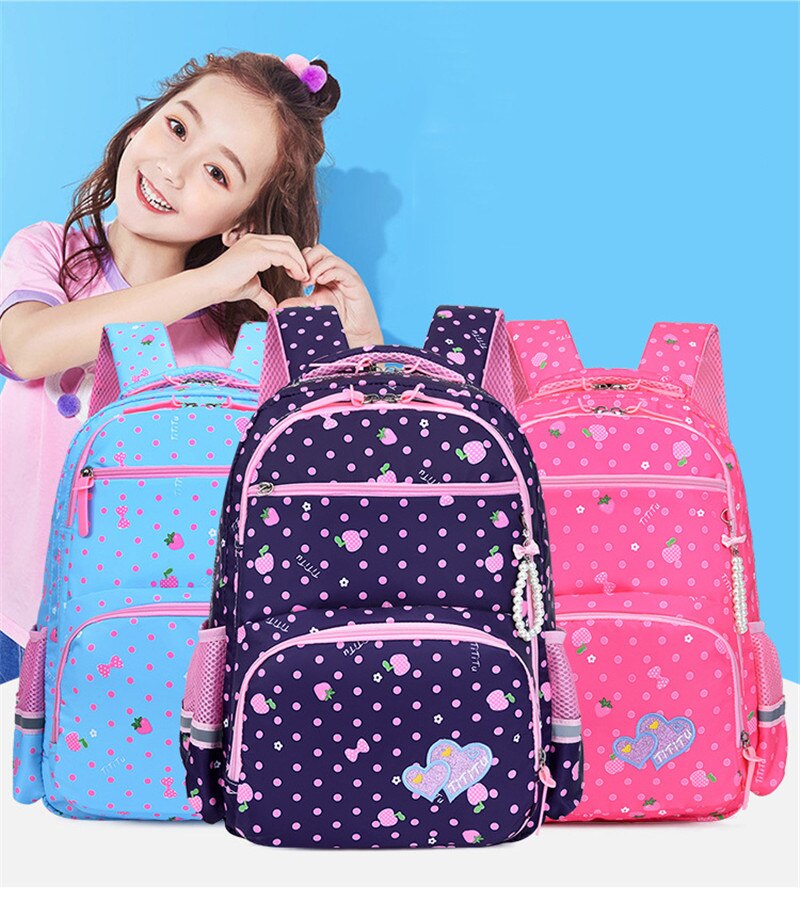 Girls Backpacks For Elementary Multi-Pocket Kids Bookbag Lovely Primary School Bags Mochilas Escolar