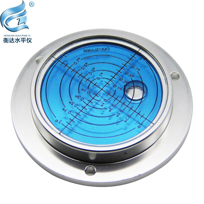 Niveau de grue, pilote de pile, niveau de métal à bulles, niveau de haute précision, perle de niveau portable: Bleu