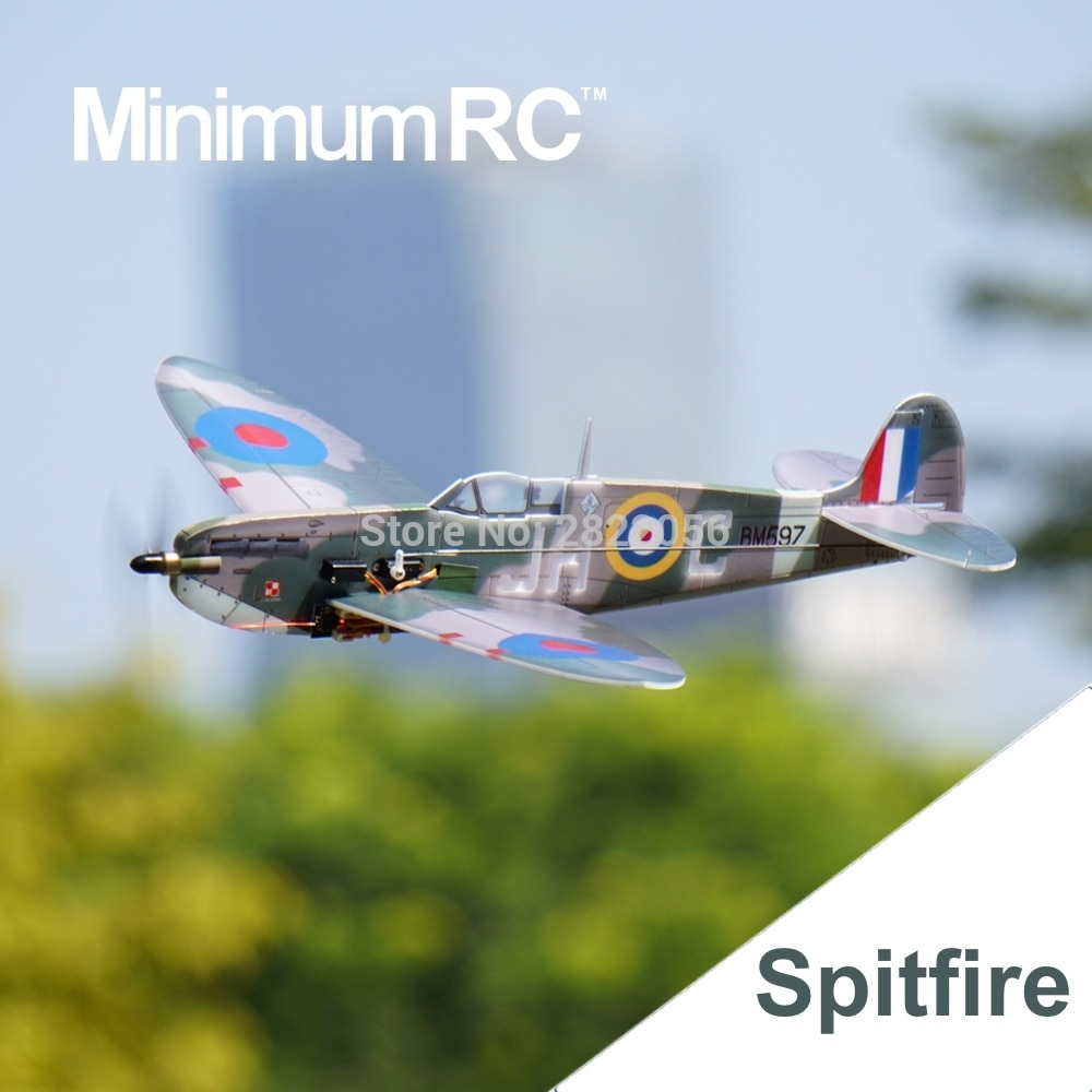 MinimumRC Spitfire 360mm Wingspan 4 Channel Trainer Fixed-wing RC Airplane Outdoor Toys For Children Kids