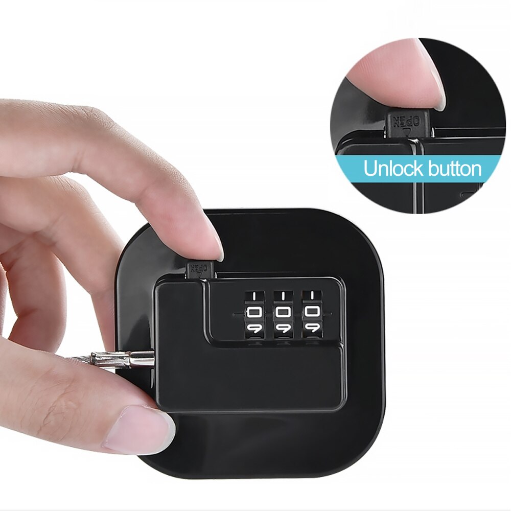 Digital Password Fridge Lock Freezer Door Lock Cabinet Safety Lock (Black)